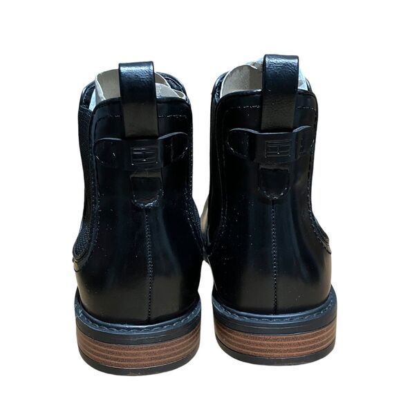 Tommy Hilfiger Chelsea Boots Mens 7 Black Leather‎ Slip On Dress Elastic Gore main image 6